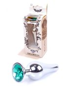 plug jewellery silver butt plug  green