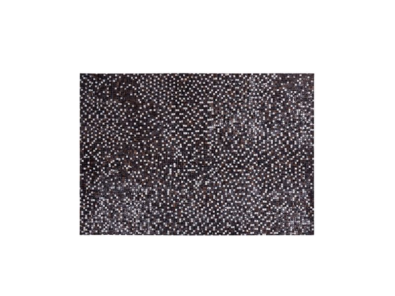 Dywan patchwork skórzany 160 x 230 cm brązowy AKKESE zdjęcie 4