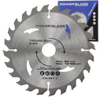 TARCZA WIDIOWA 150mm*24T*22.2 POWER BLADE