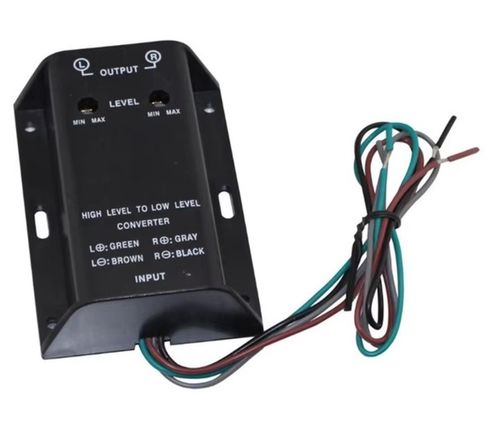 Konwerter poziomu sygnału głośnikowego RCA adapter audio High Low na Arena.pl