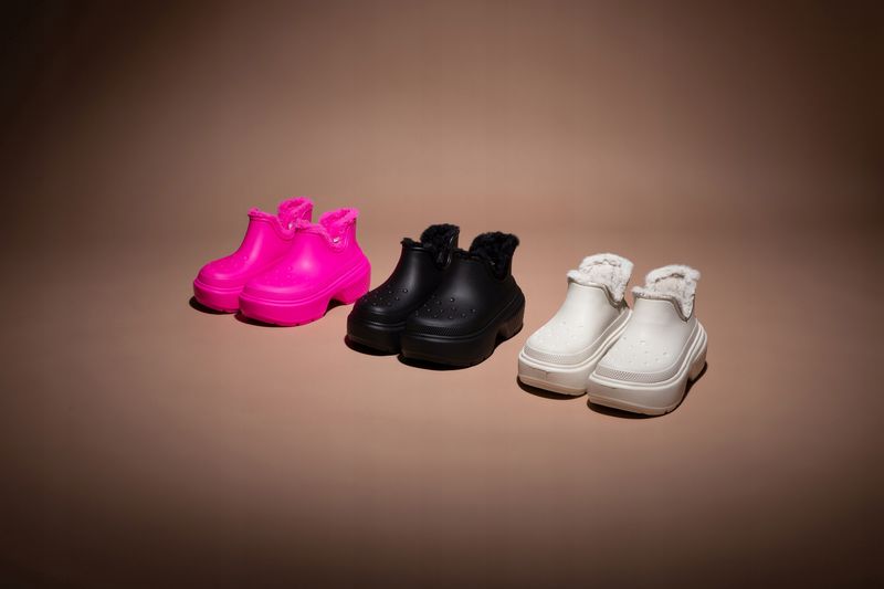 Crocs Damskie Ocieplane Botki Na Platformie Stomp Lined Shorty Boot 39-40 zdjęcie 12