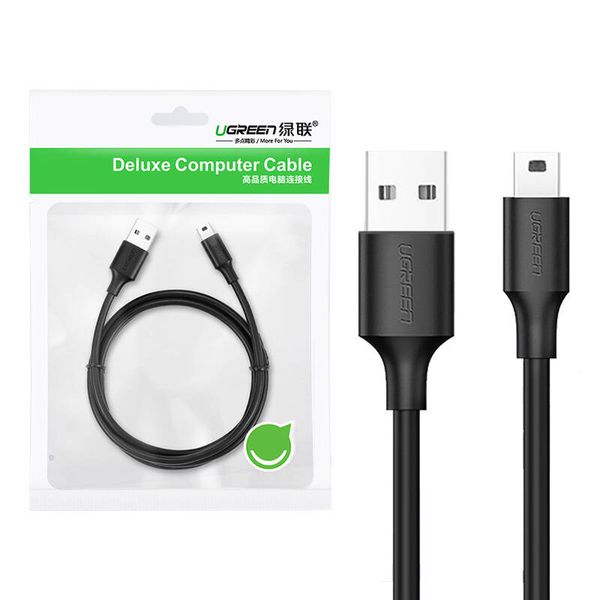 Kabel USB do Mini USB UGREEN US132, 0.25m (czarny) zdjęcie 1