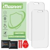 2x MATOWE Szkło hybrydowe 7H do Apple iPhone 17