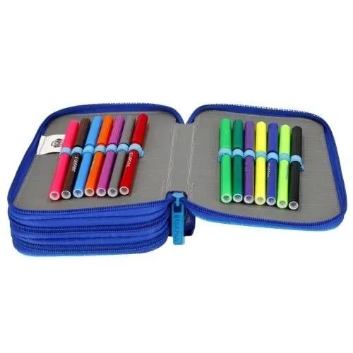 TRZYKOMOROWY PIÓRNIK SZKOLNY PSI PAW PATROL Chase z WYPOSAŻENIEM 30 element na Arena.pl