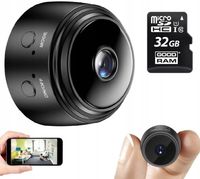 MARK1 KAMERA mini szpiegowska bezprzewodowa USB K01 (czarna) + KARTA 32GB