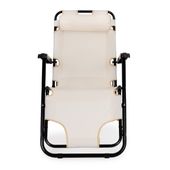 Leżak ogrodowy z zagłówkiem