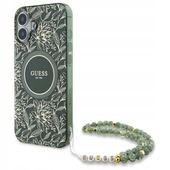 ETUI GUESS DO IPHONE 16 6.1" GREEN FLOWERS MAGSAFE