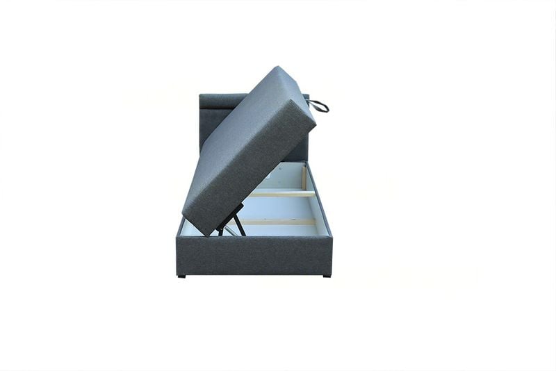 ARN202-W2 Nowe Łóżko Tapczan z pojemnikiem 90/200 90x200 z materacem zdjęcie 2