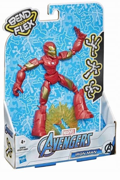 FIGURKA LALKA HASBRO AVENGERS IRON MAN MARVEL BEND AND FLEX zdjęcie 3