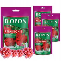 Nawóz Koncentrat Do Pelargonii Bopon Do Rozpuszczania w Wodzie 250 g x 4