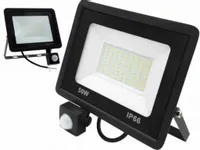 Lampa Halogen Zewnętrzny Naświetlacz Wodoodporny na Garaż 50W IP65 +Czujka