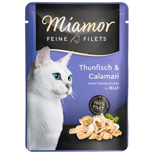Miamor Filets Thunfisch & Calamari - tuńczyk i kalmary w galarecie 100g na Arena.pl