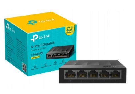 ENERGOOSZCZĘDNY SWITCH TP-LINK LS1005G ROZDZIELACZ LAN 5 port 5x1GBit 1GB na Arena.pl