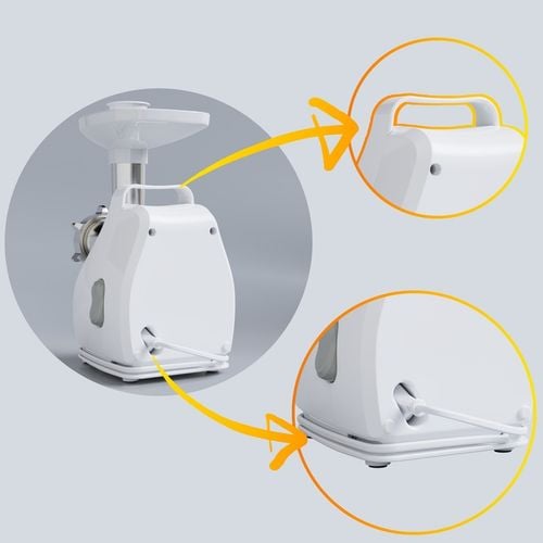 MASZYNKA DO MIELENIA MIĘSA SMAPP BIAŁA 490.8 Z UCHWYTEM, 3 SITKA, na Arena.pl