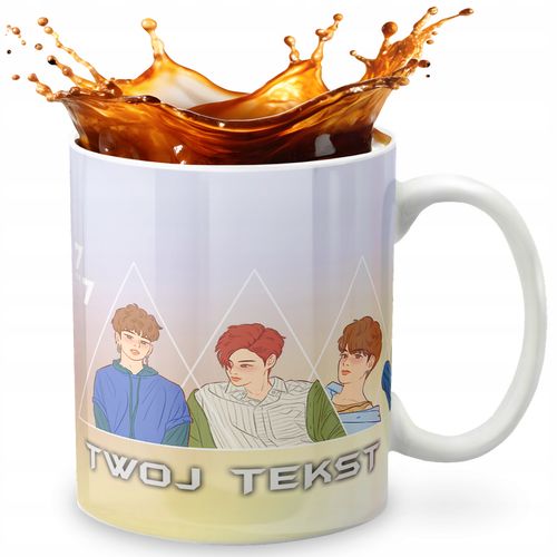 KUBEK 330ml GRAFIKA PREZENT ŚWIĘTA WZÓR - KPOP BLACKPINK BTS GOT7 + IMIĘ na Arena.pl