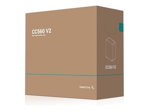 Deepcool Case CC560 V2 Black Mid-Tower Power supply included No na Arena.pl