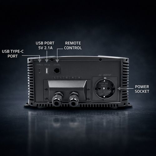 Qoltec przetwornica 12V/230V 3000W sinus na Arena.pl