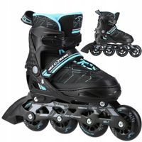 ŁYŻWOROLKI ROLKI Rekreacyjne Męskie Damskie Regulowane PU76 ABEC7 r. 35-38