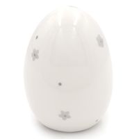 Jajko jajeczko Wielkanocne ceramiczne figurka do stroika 8 cm BIAŁE