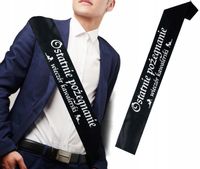 Szarfa WIECZÓR KAWALERSKI Ostatnie Pożegnanie Śmieszny Prezent