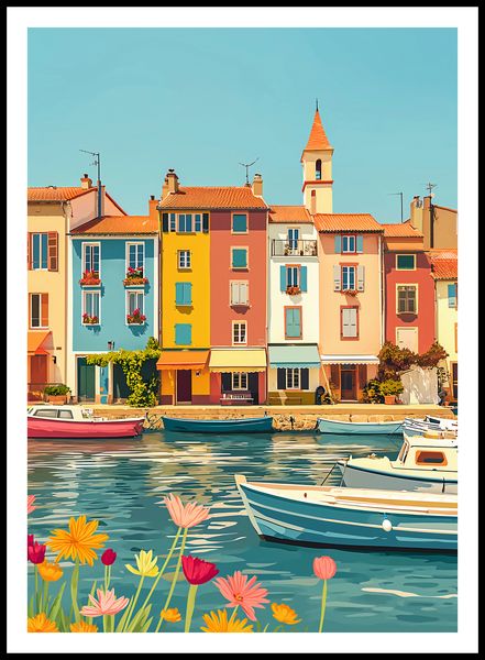 Plakat 64x90cm Wielobarwne Nadbrzeże zdjęcie 3
