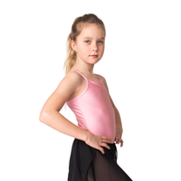 Strój do tańca body dziewczęce do tańca gimnastyki różowe 110-116