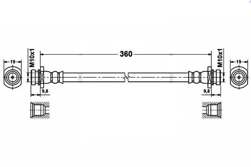 Suzuki Jimny SN413 - Zestaw Przewodów Hamulcowych Teflonowych W Oplocie na Arena.pl