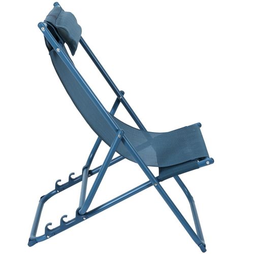 Leżak Canard składany niebieski na Arena.pl