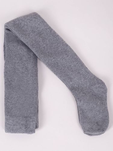 Rajstopy dziecięce bawełniane frotte jeansowo-szare 128-134 YOCLUB na Arena.pl