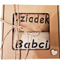 PREZENT DLA BABCI i DZIADKA RĘCZNIKI ZESTAW HAFT na dzień z haftem kosz