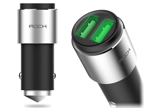 Rock Transmiter ładowarka samochodowa Bluetooth FM Dark Grey na Arena.pl