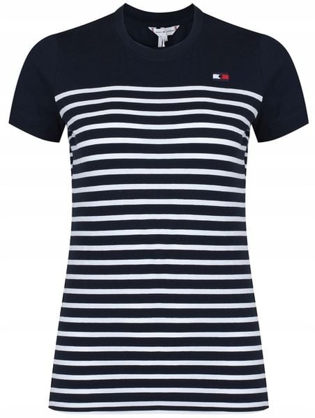 Tommy Hilfiger - DAMSKI T-SHIRT KOSZULKA TH10065-004 bluzka marynistyczna zdjęcie 1