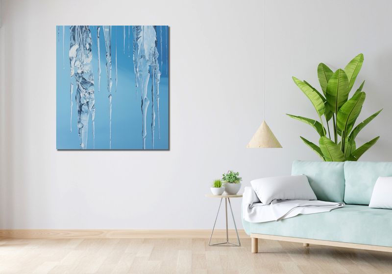 Obraz 90x100cm Kryształowe Sople zdjęcie 2