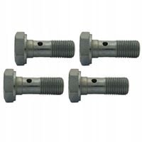 4x Śruba drożna - przelewowa - banjo - do oczek M10x1 - ocynk; SR-04