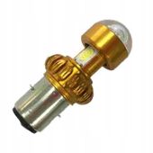 Żarówka motocyklowa BA20D/H6 CREE LED 1000LM 18W zimna