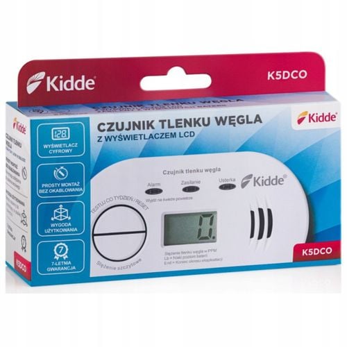 Czujnik tlenku węgla KIDDE K5DCO z LCD na Arena.pl