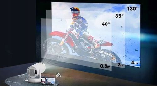 Projektor Android Rzutnik 4K WIFI Przenośny Smart Tv Full HD Obrotowy na Arena.pl