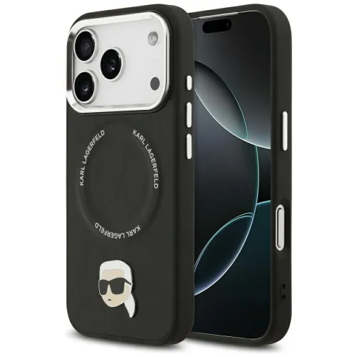 Etui Karl Lagerfeld Karl Pin MagSafe do iPhone 17 Pro Max - czarne na Arena.pl