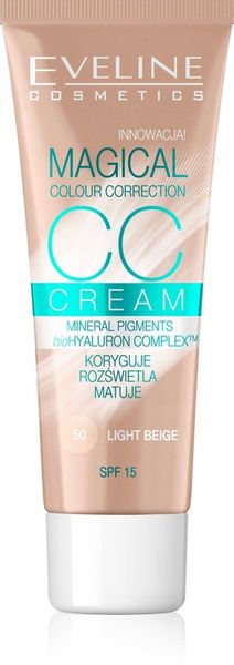 Eveline CC podkład nr 50 Light Beige 30 ml zdjęcie 1