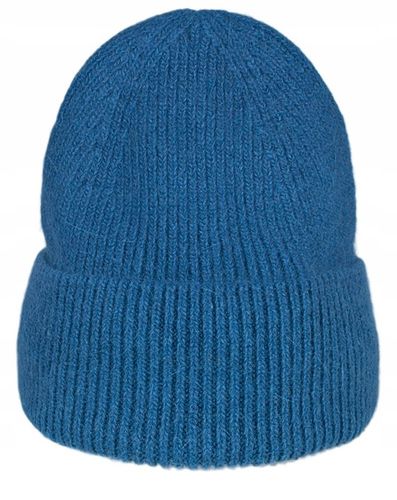 CZAPKA DAMSKA ZIMOWA CIEPŁA GRUBA NIEBIESKA MORSKA MIĘKKA ANGORA na Arena.pl