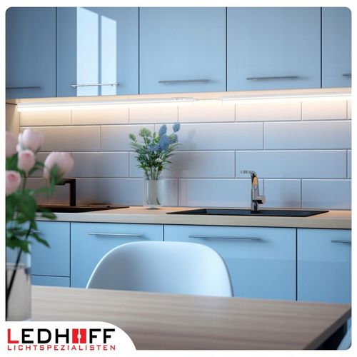 Listwa podszafkowa LED oprawa meblowa do kuchni 3 barwy światła 120cm na Arena.pl