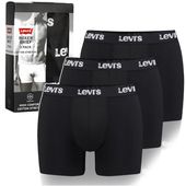 LEVI'S Zestaw Bokserki Męskie Czarny Bawełna 3 Pak Na Walentynki Roz. L