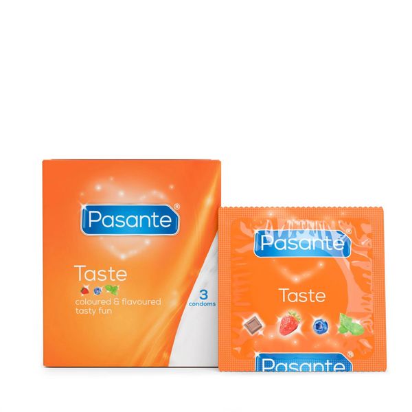 pasante flavours/taste condoms 3 psc zdjęcie 1