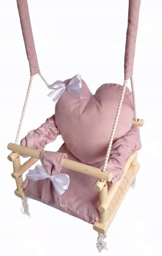 Huśtawka MIŚ 3w1 dla dzieci RÓŻ DOM OGRÓD pokój na Arena.pl