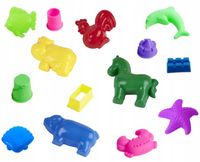 BibiMoon Piasek Kinetyczny 3kg ZESTAW PIASKOWNICA FOREMKI