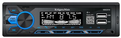 Radio samochodowe Bluetooth Kruger&Matz 1 DIN USB AUX Jack 3,5 mm na Arena.pl