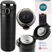 ALTOM KUBEK TERMICZNY TERMOS DO SAMOCHODU PODRÓŻNY WYŚWIETLACZ LCD 420 ML