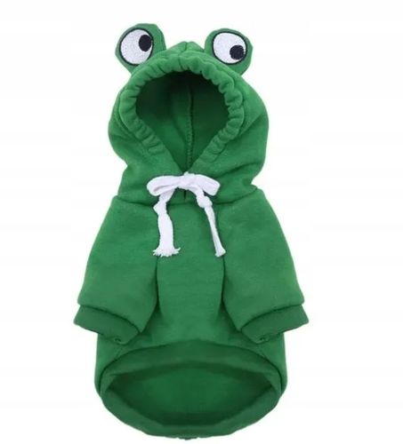 UBRANIE PRZEBRANIE DLA PSA KOTA BLUZA Z KAPTUREM ZIELONA ŻABA S na Arena.pl