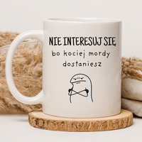 CHAMSKI KUBEK BEZ CENZURY | ŚMIESZNY PREZENT | DO PRACY BIURA DOMU | 330 ml