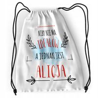 Plecak Dla Alicji Sportowy Szkolny Worek Torba Z Nadrukiem Ze Zdjęciem